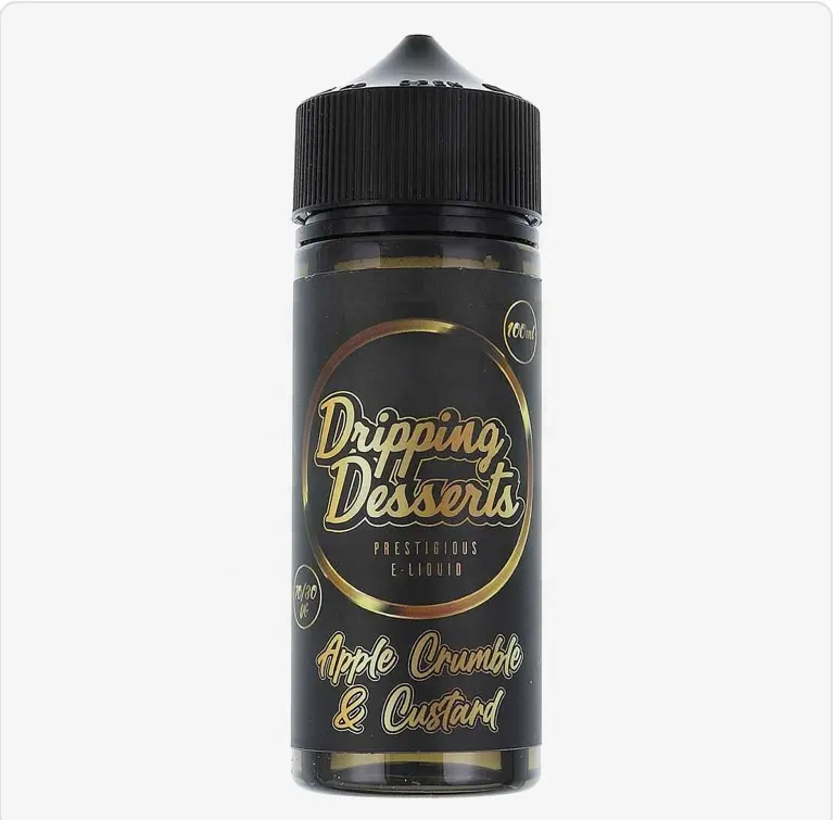 Apple Crumble & Custard by Dripping Desserts E Liquid | 100ml Short Fill