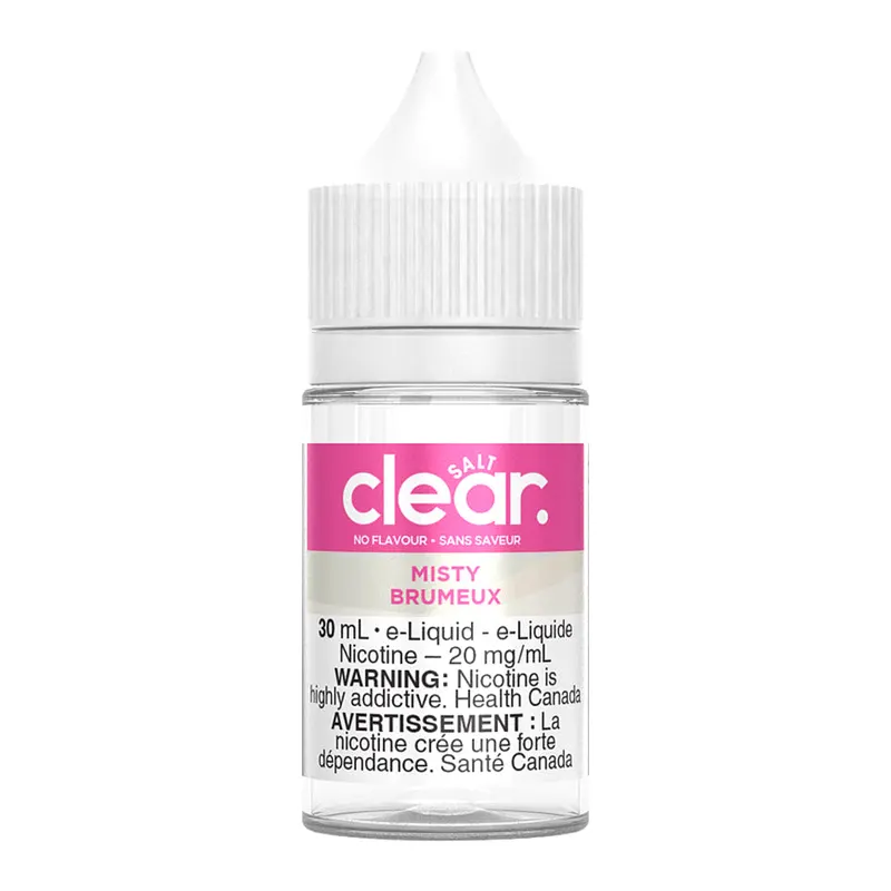 Clear Salt Nic E-liquid – Misty 30ml