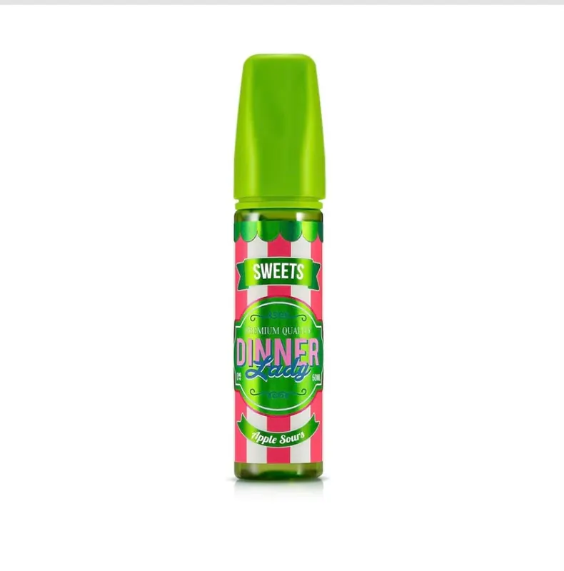 DINNER LADY 50ml Sweet Shortfill E-Liquid – Apple Sours