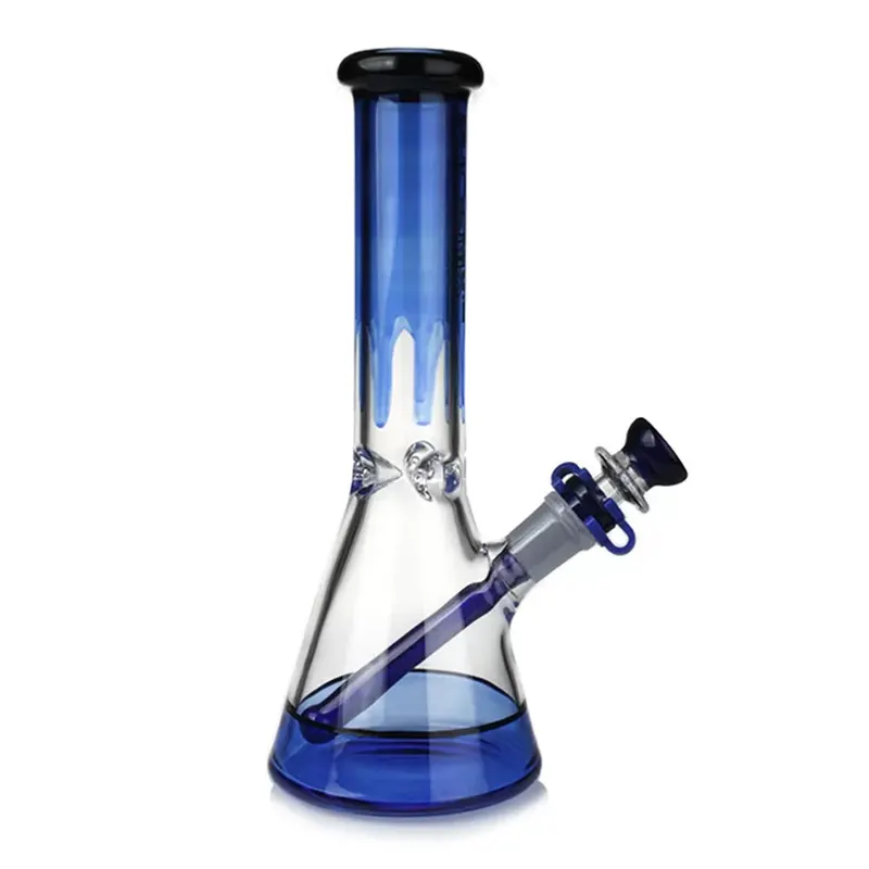 10” PHOENIX STAR Color Drop Beaker Bong  Borosilicate glass Ice pinch Thickness: 5mm