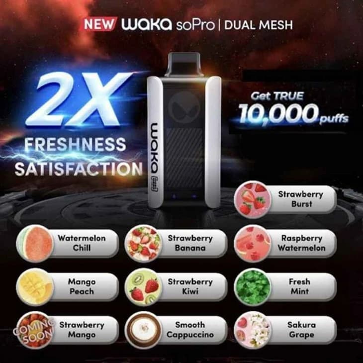 Waka soPro/Dual Mesh 10000 puff