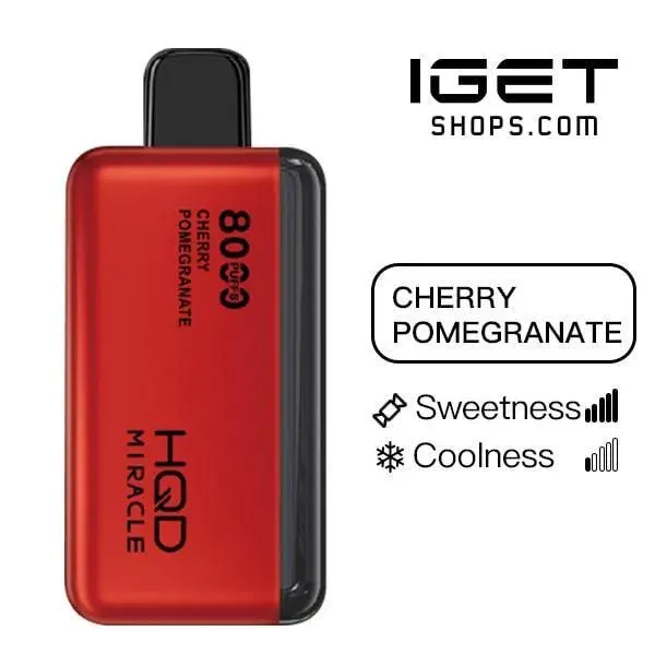 HQD Miracle 8000 – Cherry Pomegranate