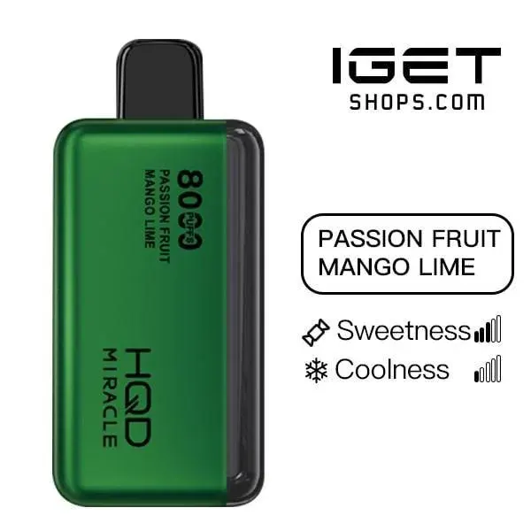 HQD Miracle 8000 – Passion Fruit Mango Lime