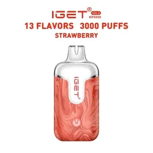 Strawberry – IGET Halo Vape Kit 3000 Puffs